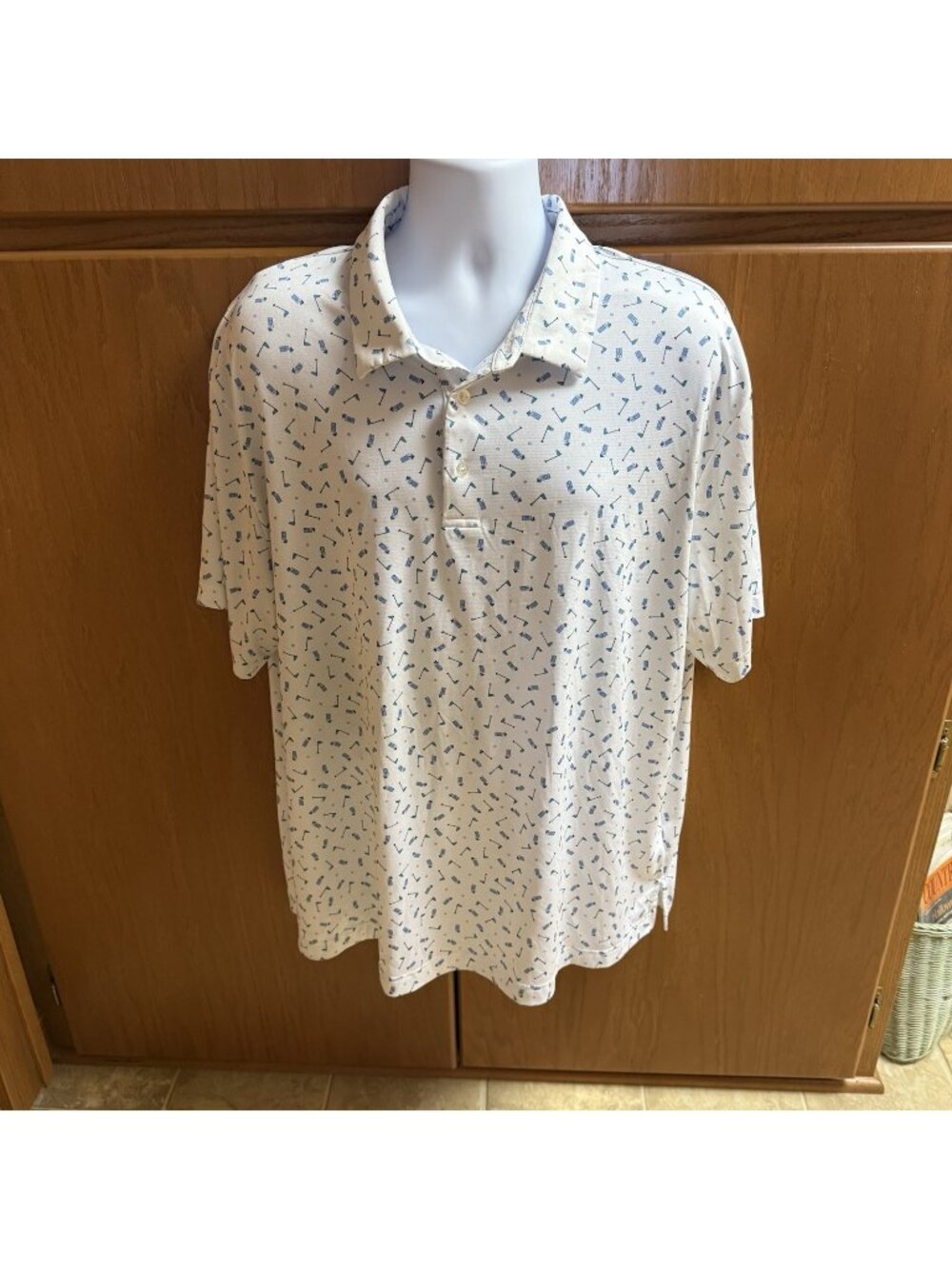 Ben Hogan Performance Flag Sticks & Cocktails Golf Polo Shirt - 2XL